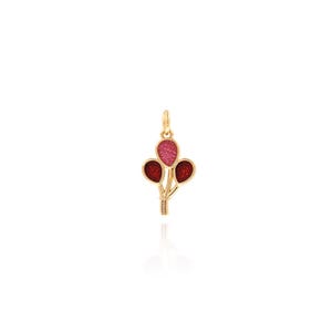 18K Gold Filled Enamel Hot Air Balloon Necklace,Enamel Charms,Hot Air Balloon Pendant, DIY Jewelry Accessories,20.5x10.5x2mm