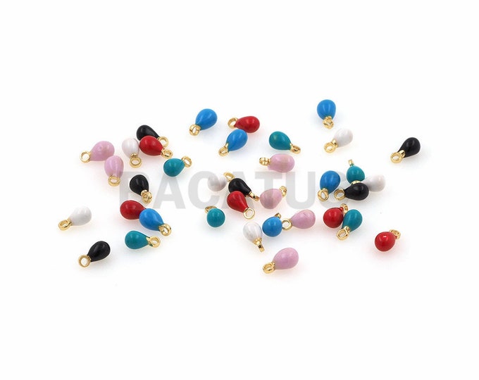 1pcs 18K drop-shaped pendant,  Drop pendant,drop necklace, drop bracelet, drop pendant, drop earrings