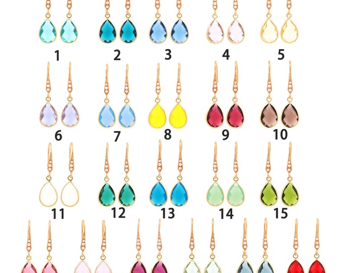 1pair 18K Gold Filling Water Drop Earrings,Gold Water Drop Earring,Simple Earrings,Gift for Her