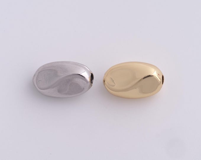 Square Spacer Beads,Bracelet Necklace Beads, 18K Gold Filled Gemstone Beads, DIY Jewelry Supplies, 16.3x9.8x8.2mm