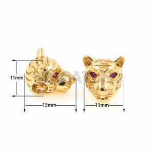 1pcs Wolf head beads,wolf head bracelet,Men Bracelet spacer DIY Jewelry beads 11x11x15mm