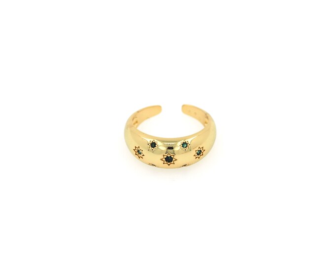 18K Gold Filled Round Ring,Gold Dainty Round Ring,Minimalist Ring,Gift for Her