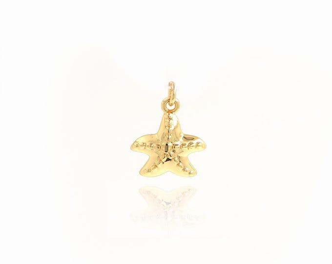 Starfish Pendant Beach Lover Gift, Starfish Necklace, Beach Jewelry,Starfish Jewelry, Star Pendant, Beach Style 15.7x12.3x3.5mm