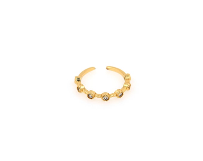18K Gold Filled Round Ring,Gold Dainty Round Ring,Minimalist Ring,Gift for Her