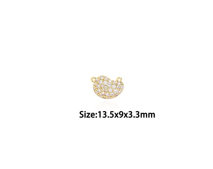18K Gold Filled Fashion Pendant,Gold Dainty Pendant Charms,Simple pendant Bracelet Necklace for DIY Jewelry Making Supply