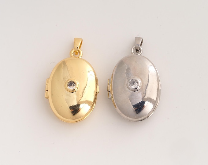 18K Gold Filled Photo Frame Charm,Dainty Photo Frame Pendant,CZ Photo Frame Pendant ,DIY Jewelry Supplies,30.7x18x8.2mm