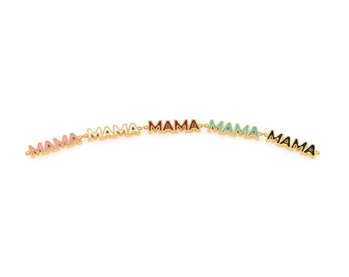 18K Gold Filled Letter Connector,Gold Dainty Letter Connector,Simple Connector Bracelet Necklace for DIY Jewelry Making Supply