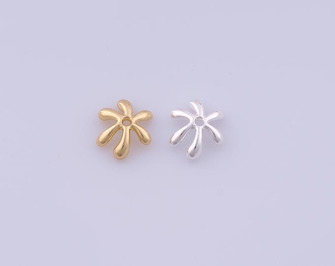 5 pcs 18K Gold Filled Flower Bead Caps,Flower Caps,Flower Bead Caps,Spacer Jewelry, DIY Jewelry Making,11x3mm