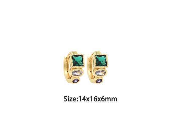 1pair 18K Gold Filling Round Earrings,Gold Dainty Round Earring,Simple Earrings,Gift for Her