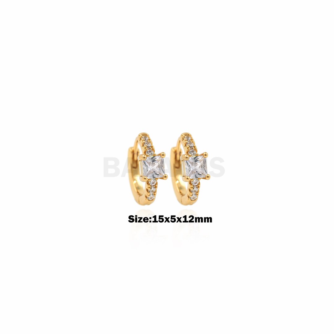 ピアス Single Rectangle-shaped Logo-engraved Earring Rectangle Hoop Earrings Silver,stud Long Hoop Earrings