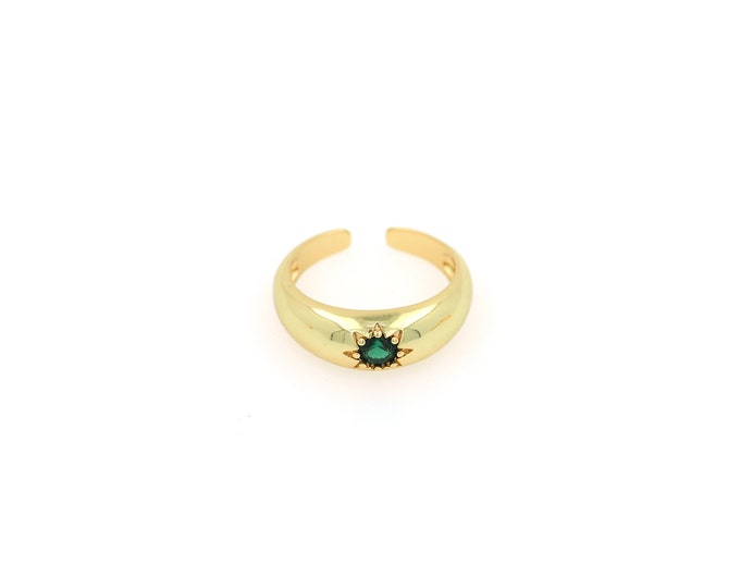 18K Gold Filled Round Ring,Gold Dainty Round Ring,Minimalist Ring,Gift for Her