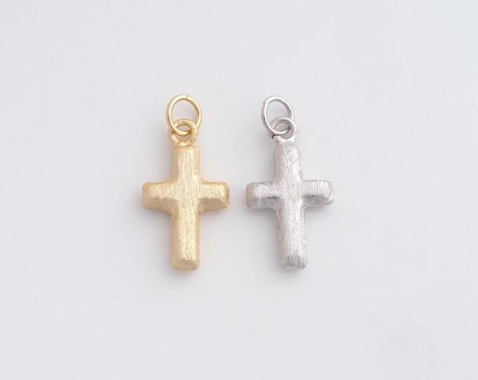Cross Charm,18K Gold Filled Cross Necklace,Religious Charm,Cross Pendant,Christian Charm, DIY Jewelry Supplies,22.6x10.3x3mm