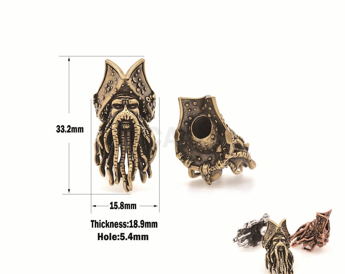 1PCS  Antique style David Jones Beads, David Jones Jewelry, David Jones Charm 33.2x15.8x18.9mm Hole 5.4mm