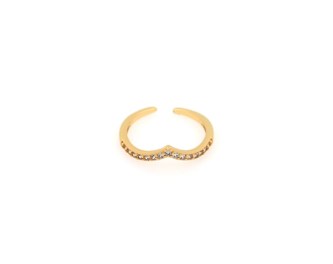 18K Gold Filled Heart Ring,Gold Dainty Heart Ring,Minimalist Ring,Gift for Her