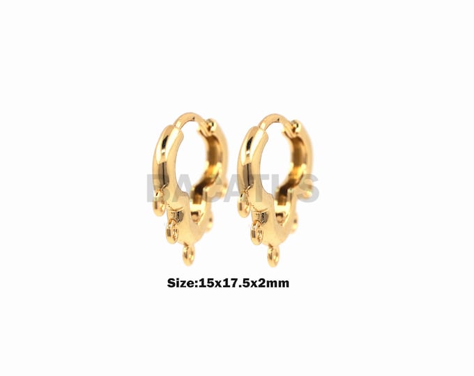 1pair DIY Tassel Pendant Jewelry Making Accessories Cloud Shaped Earrings Earrings Women's 18K Gold Filling 15x17.5x2
