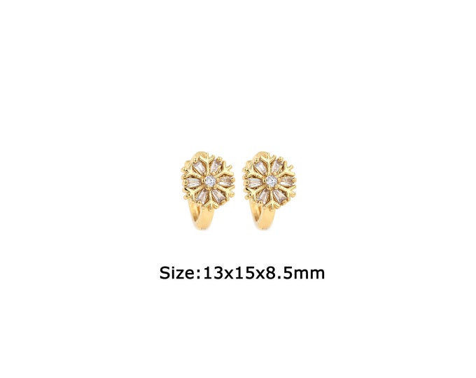 1 pair 18K Gold Filled Round Earrings,Gold Dainty Round Earrings,Simple Earrings,Gift for Her