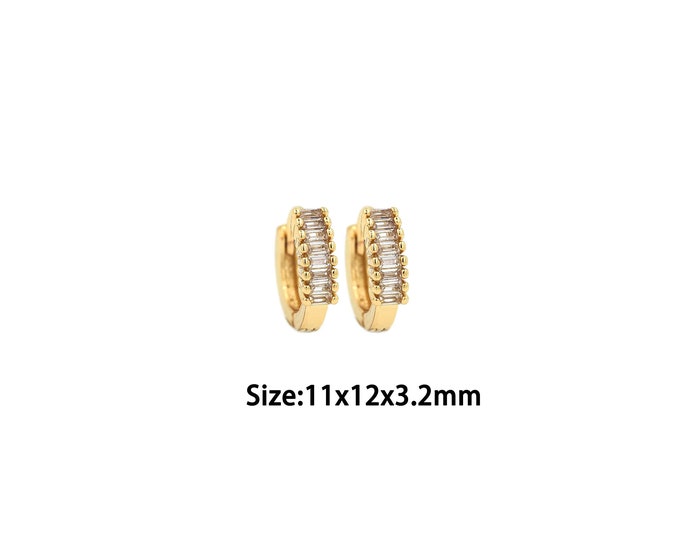 1pair 18K Gold Filling Round Earrings,Gold Dainty Round Earring,Simple Earrings,Gift for Her