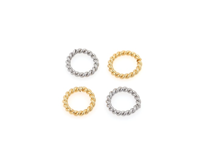 18K Gold Filled Opened Jump Rings,Round Jump Rings,Large Hole Jump Rings,DIY Bracelet Necklace Earrings Jewelry Making