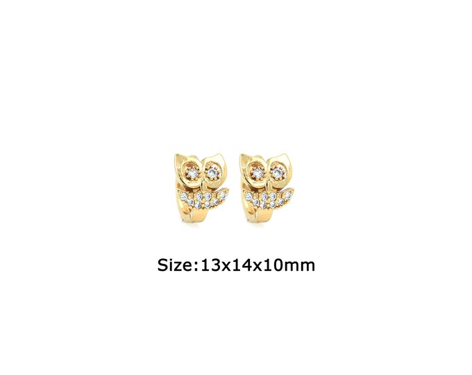 1 pair 18K Gold Filled Round Earrings,Gold Dainty Round Earrings,Simple Earrings,Gift for Her
