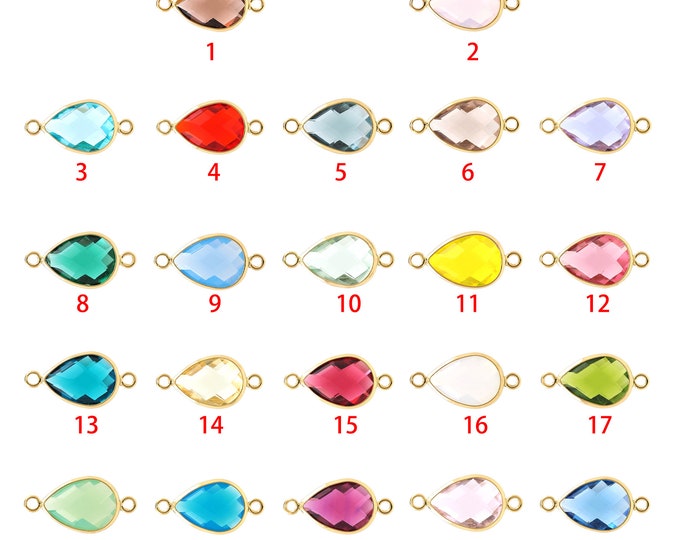 18K Gold Filled Water Drop Connector,Gold Water Drop Connector,Water Drop Connector Bracelet Necklace for DIY Jewelry Making Supply