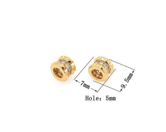 18K Gold Filled Tube Beads,Tube Beads,Gold Tube Beads,DIY Bracelet Necklace Earrings Jewelry Making