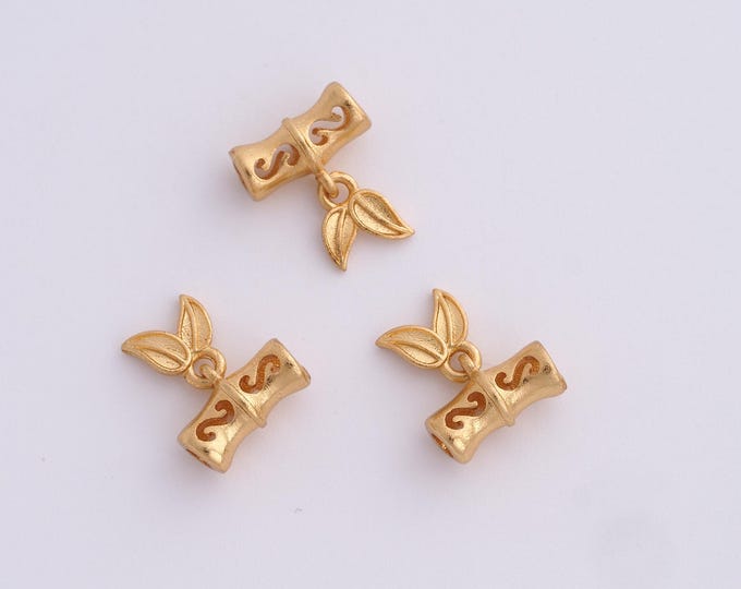 18K Gold Filled Cylinder Spacer Beads,Gold Tube Beads, Round Beads DIY Bracelet Necklace Earrings Jewelry Making,11x9.6x4.2mm