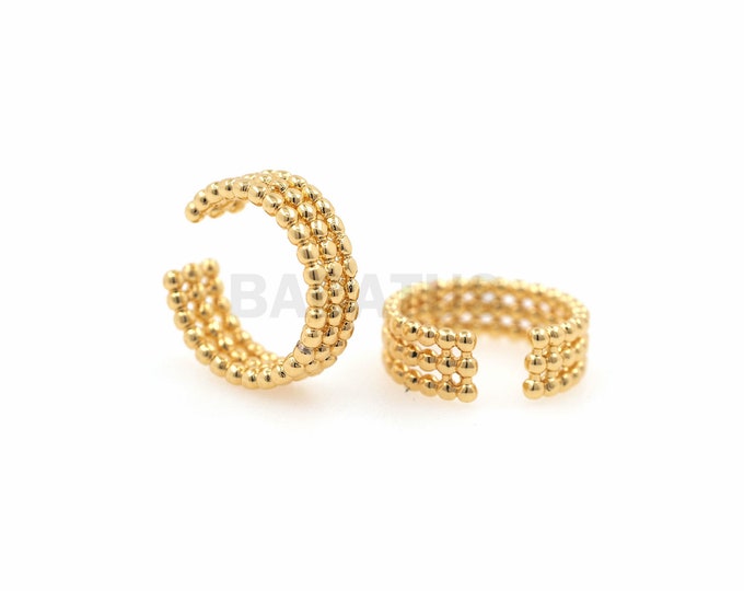Pierced Earrings, Simple Gold Hoop, Tragus Earrings, Hoop Earrings, Simple Hoop, Endless Hoop 1pair