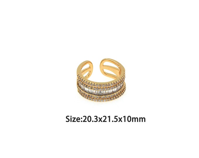 18K Gold Filled Wide Ring,Gold Dainty Wide Ring,Minimalist Ring,Gift for Her