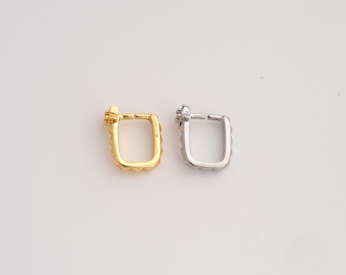 5 pcs Gold Clip-On Clasp,18K Gold Filled Snap Clasp,Clip-On Clasp,DIY Jewelry Supplies,11.7x9.5x2mm