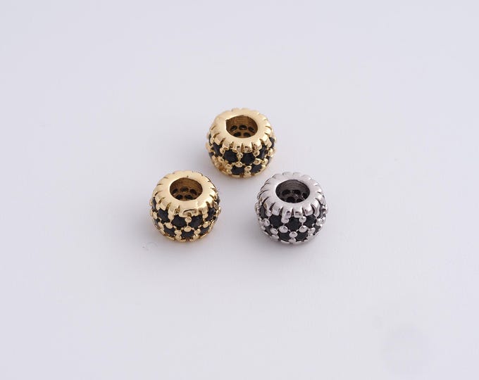 18K Gold Filled Round Spacer Beads,Gold Ball Beads, Round Beads DIY Bracelet Necklace Earrings Jewelry Making,6x4mm