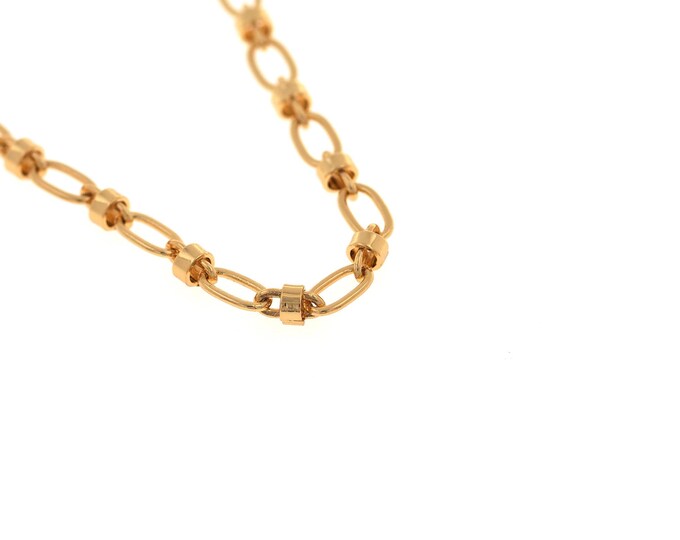 18K Gold Filled Oval Chain, Welding Chain,Discovery Chain, Semi-Finished Necklace and Bracelet DIY Making Supplies,7.5x4x0.6mm
