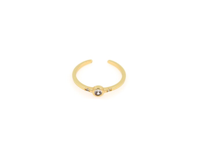 18K Gold Filled Round Ring,Gold Dainty Round Ring,Minimalist Ring,Gift for Her