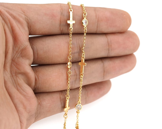 18K Gold Filled Dainty Gold Chain,Unique Gold Chain,Thick Gold Chain,Unfinished Chain for Bracelets Necklaces DIY Jewelry Making Supplies