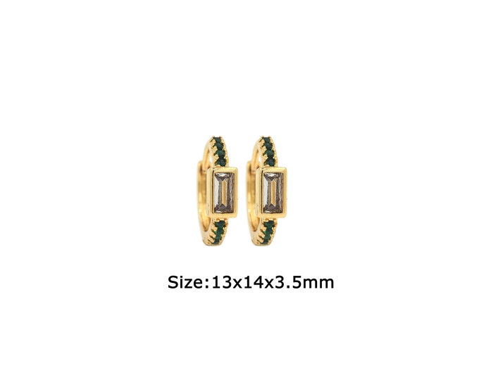 1 pair 18K Gold Filled Round Earrings,Gold Dainty Round Earrings,Simple Earrings,Gift for Her