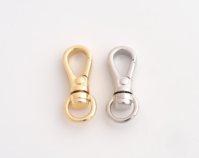 Push Door Clasp,18K Gold Filled Spring Clasp,Snap Clasp,DIY Jewelry Supplies,25x9x5.7mm