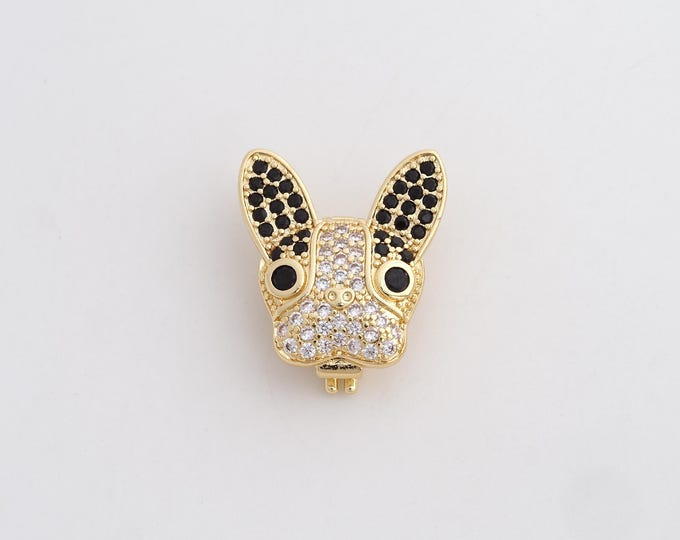 Dog Clasp,18K Gold Filled Animal Clasp,Dog Clasp,DIY Jewelry Supplies,22.2x18.8x7.6mm