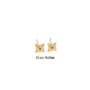1pair 18K Gold Filled Cross Stud Earring,Gold Dainty Cross Stud Earring,Minimalist Stud Earrings,Gift for Her