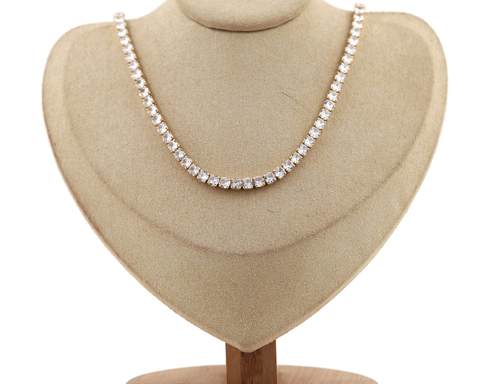 18K Gold Filled Tail Chain Necklace, Zircon Necklace, Basic Necklace,Lobster Clasp Necklace, Chain Necklace, DIY Jewelry Supplies,48cm