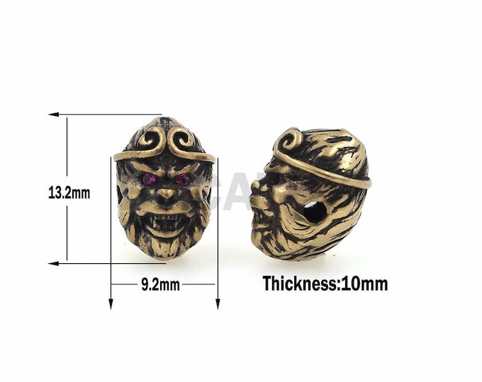 Vintage monkey beads, monkey beads, animal jewelry, famous amulet, jewelry beads 1pcs