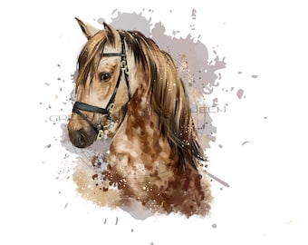 Rustic horse PNG, southern horse waterslide, western sublimation, farm life clipart, brown horse sublimation, horse PNG, farm animal clipart