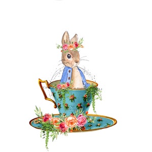 Hase PNG, Ostern Hase Sublimation, Teetasse Sublimation, Hase PNG-Dateien, Hase PNG, Hase Sublimation, Ostern Teetasse Clipart.