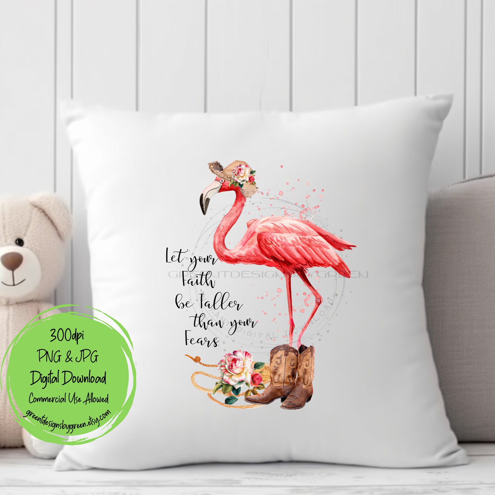 Fringed Velvet Flamingo Pillow Cover: Blue Chinoiserie Decor
