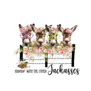 Esel PNG, Vintage Zaun Sublimation, Frühling Clipart, Sublimation von Bauernhoftieren, Esel Sublimation PNG, saisonale Clipart, Esel PNG Clipart