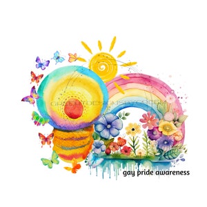 Orgulho Gay PNG para Clipart Inspirado em Sublimação - Conscientização sobre Orgulho Gay PNG de Sublimação - Clipart de Orgulho de Lâmpada e Arco-Íris - Download Digital