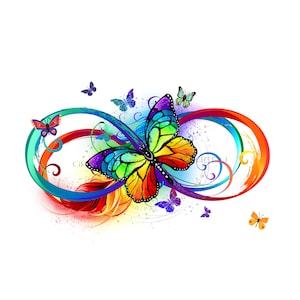 Autisme Infinity PNG, Sensibilisation à l'autisme, Autisme PNG, Design papillon arc-en-ciel, Design arc-en-ciel autisme, Design sublimation, Sensibilisation PNG