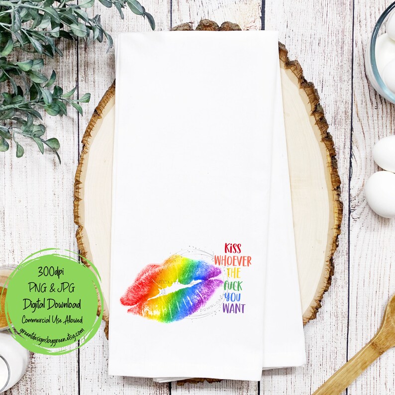 Rainbow Pride Lips sublimatie PNG - empowerment citaat - LGBTQ+ Pride Celebration clipart - digitale download afbeelding 7