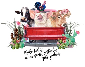 Farm Animals Png Etsy