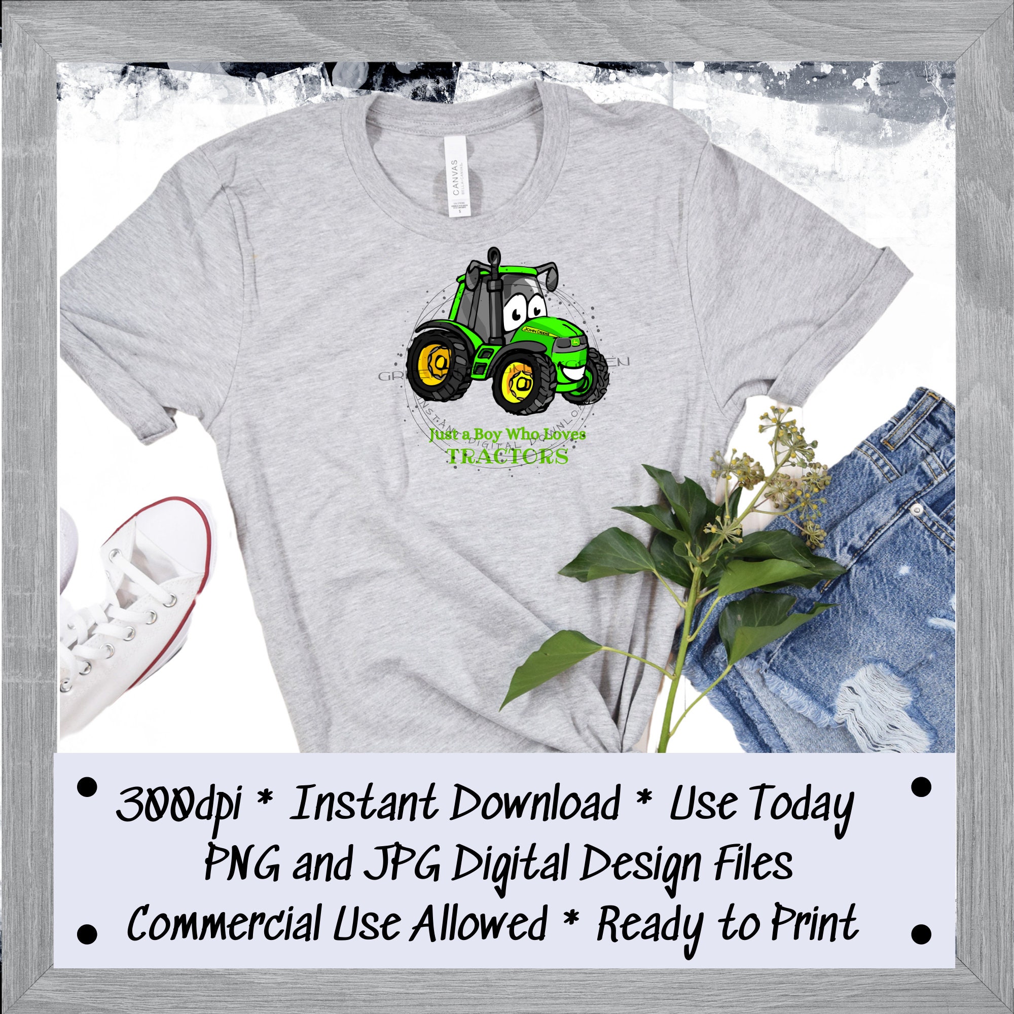 Tractor PNG Designs for T Shirt & Merch