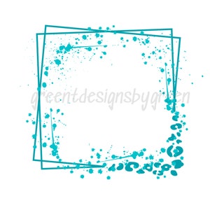 Splatter paint frame sublimation, border splat frame PNG, paint splatter, splash Png, distressed grunge, bleached shirts, PNG Paint splatter