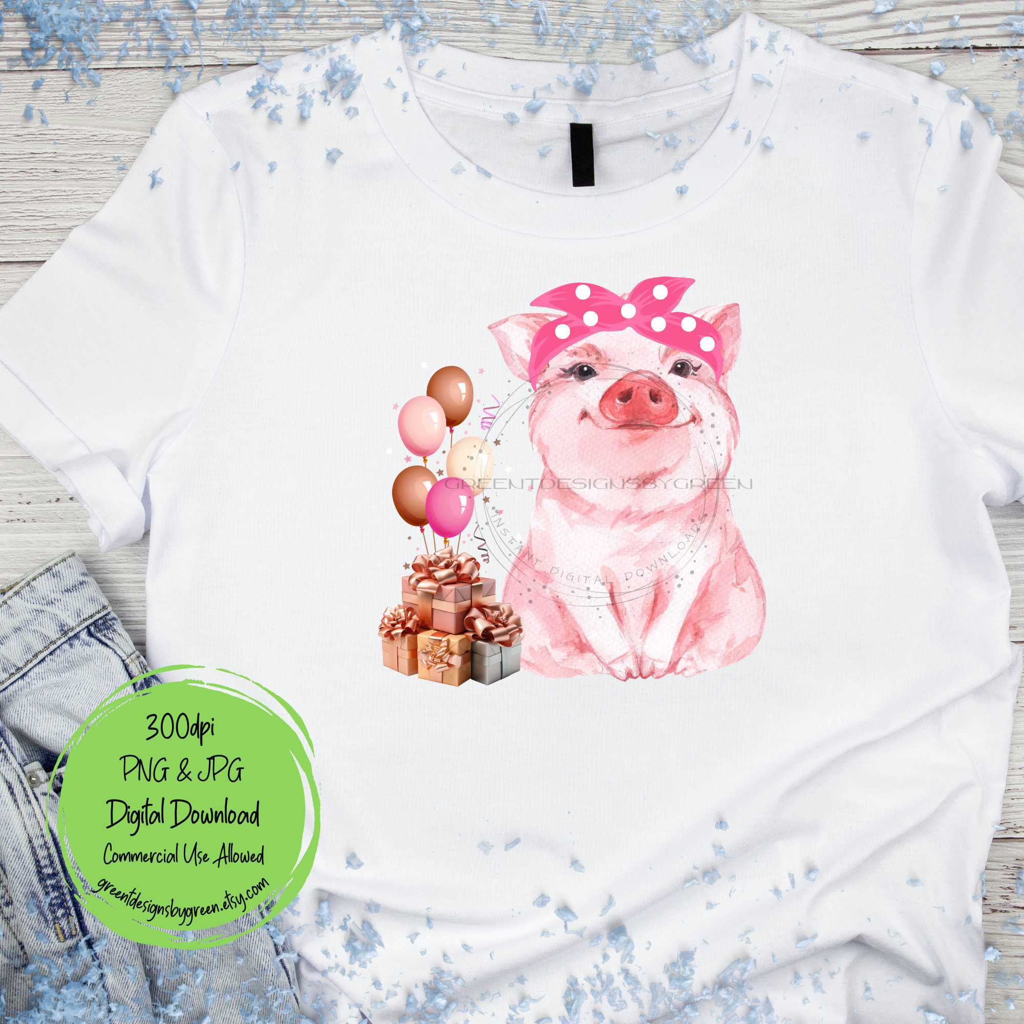 Silvima Striscione Compleanno Tema Maiale Rosa - Bandierine Per 1° Anno Con Gagliardetti E Corde - Decorazione Cameretta Bambini